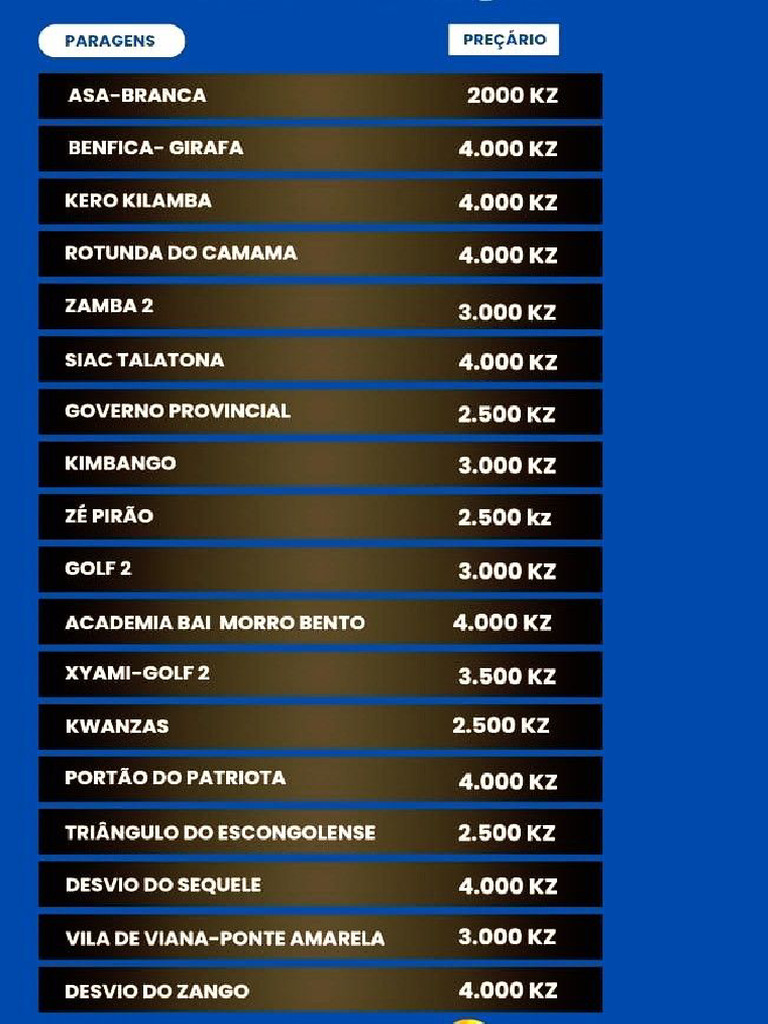 Tabela de Preços | PDF