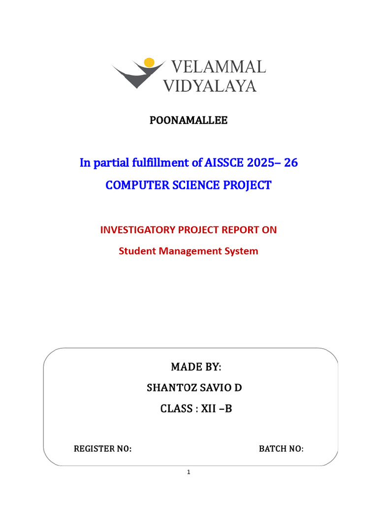 Shan Cs Project | PDF | Computer File | Python (Programming Language)