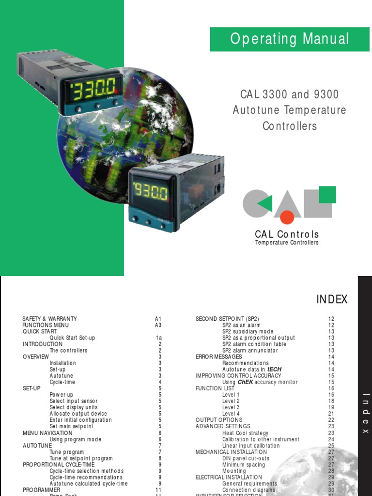 Operating Manual: CAL Controls | PDF | Calibration | Systems Theory