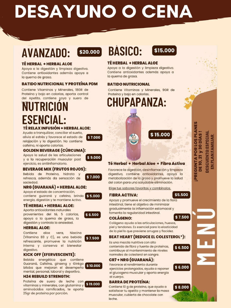 Menú de comida para llevar (vertical) retro en rosa rojo | PDF