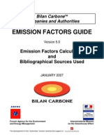 Bilan Carbone Emission - Factors