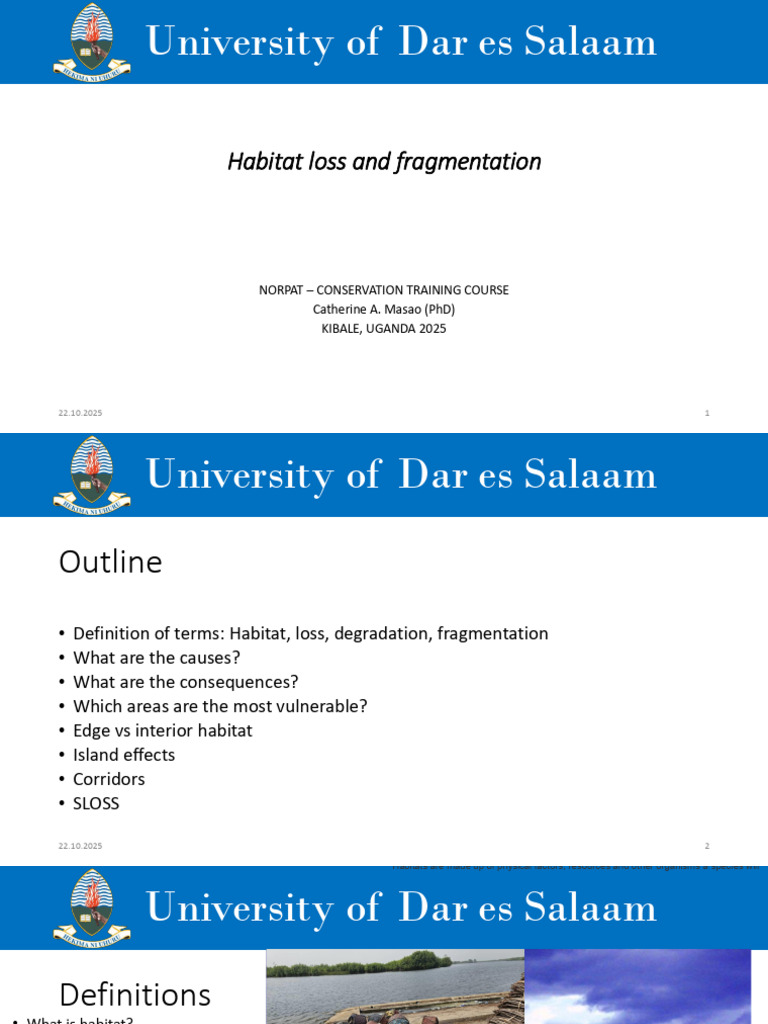 Habitat Loss and Fragmentation Overview | PDF | Habitat Destruction ...