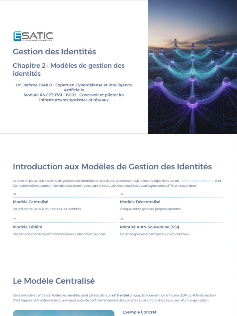 Modèles de Gestion des Identités numériques | PDF | Informatique