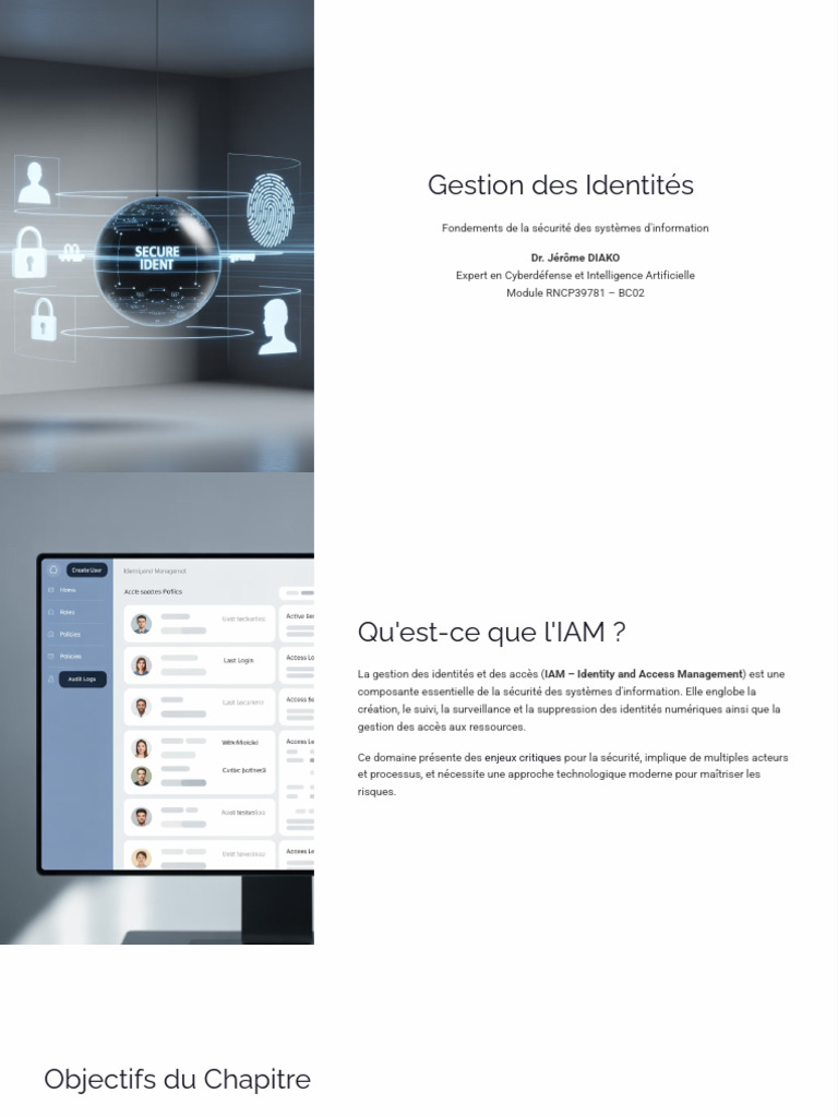 Gestion des Identités et Accès IAM | PDF | Sécurité des systèmes d ...