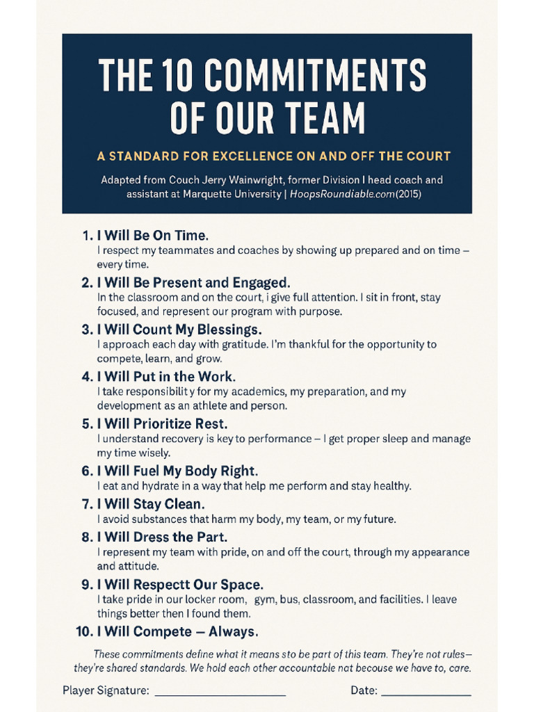 10 Commitments | PDF