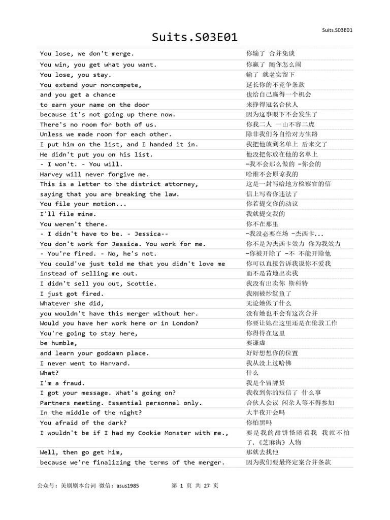 Suits.S03 | PDF
