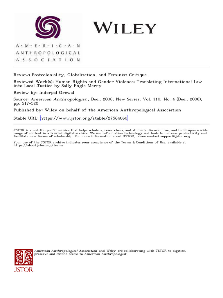 Examining Human Rights and Gender Violence | PDF | Feminism | Gender ...