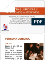 Personas Juridicas y Patrimonios Autonomos Exposicion