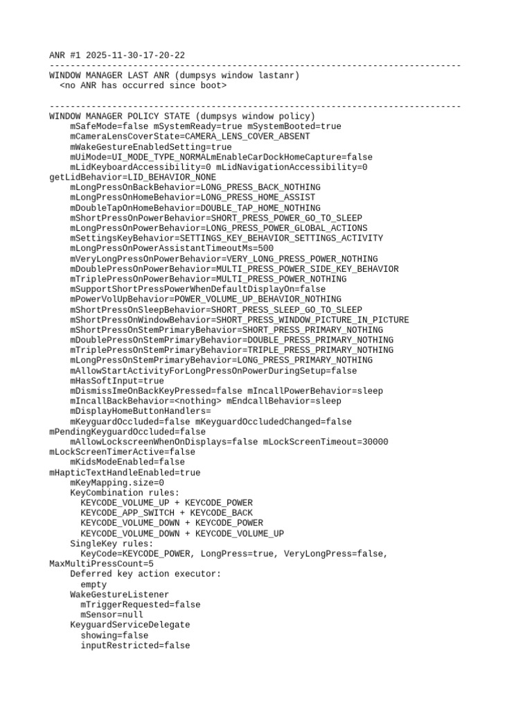 Window Manager ANR Report 2025 | PDF | Google | Personal Digital Assistant