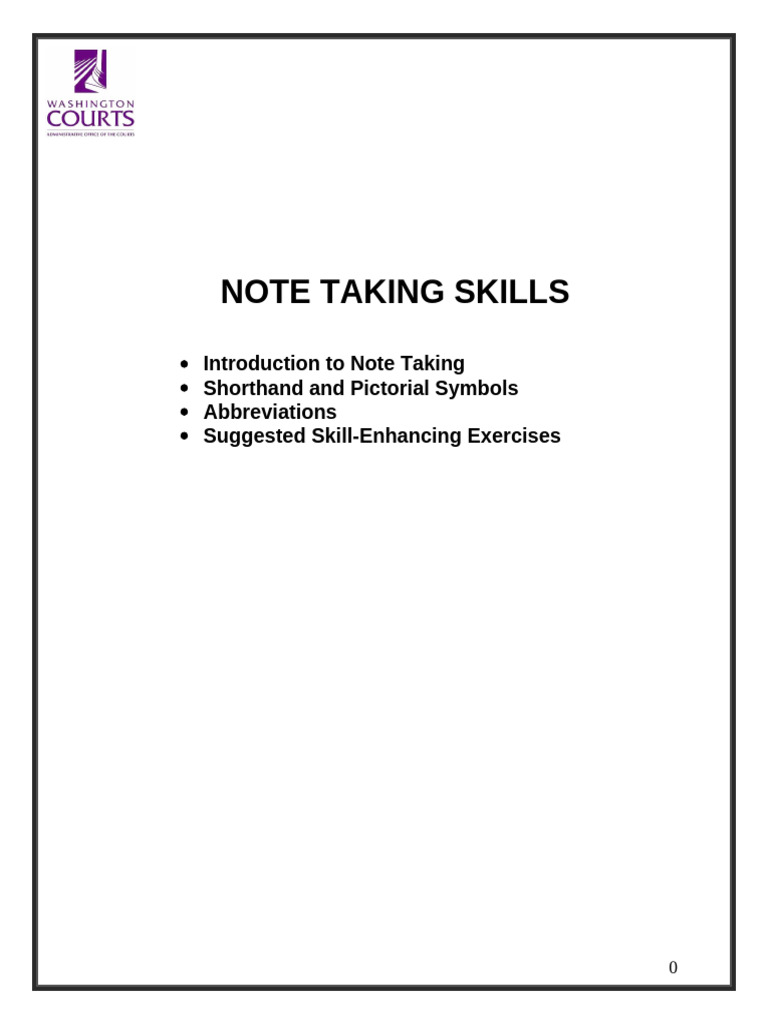 Mastering Note Taking Techniques | PDF | Languages | Foreign Language ...