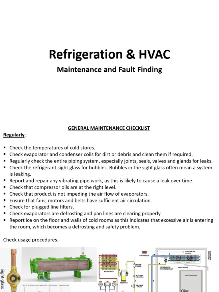 HVAC Refrigeration Maintenance Guide | PDF | Building Automation ...