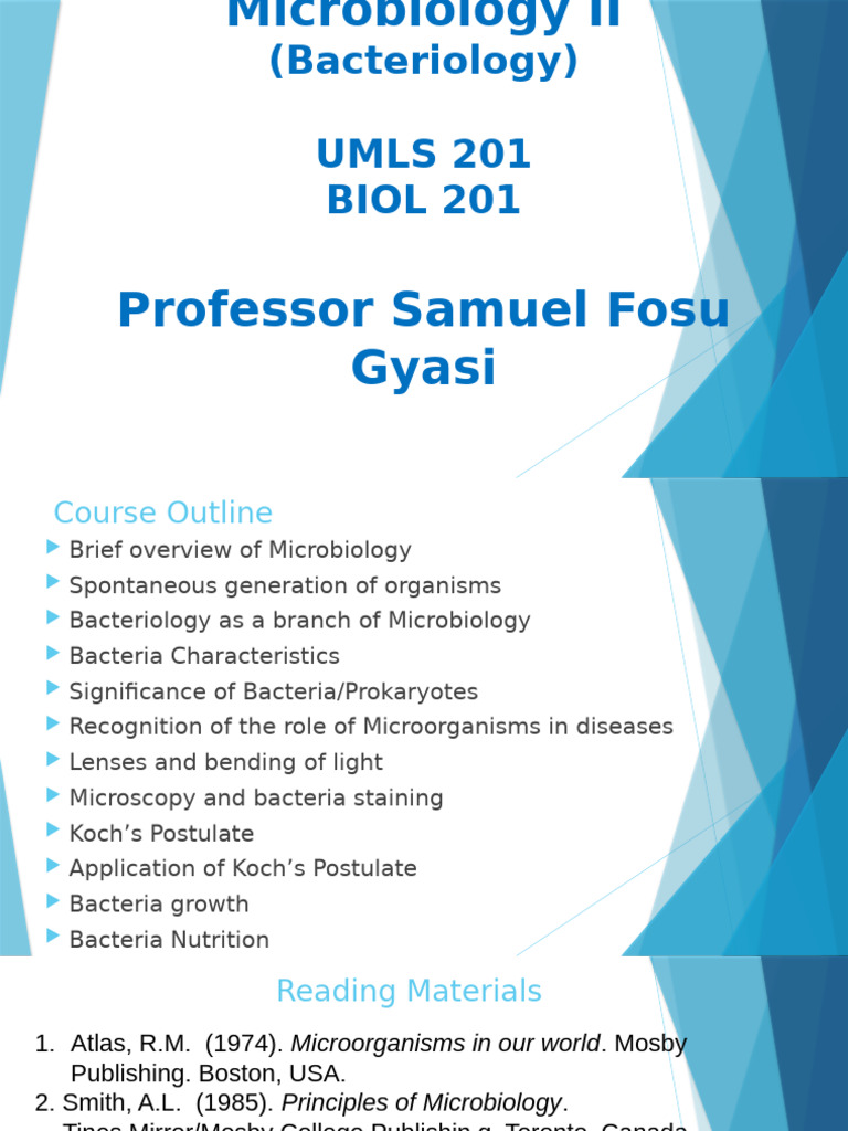 Microbiology II: Bacteriology Overview | PDF | Cell Membrane | Prokaryote