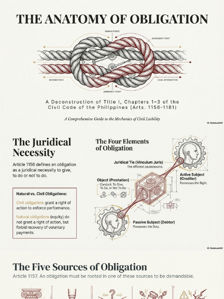 Anatomy of Obligation Law | PDF