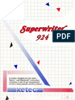 Superwriter 924 User Manual