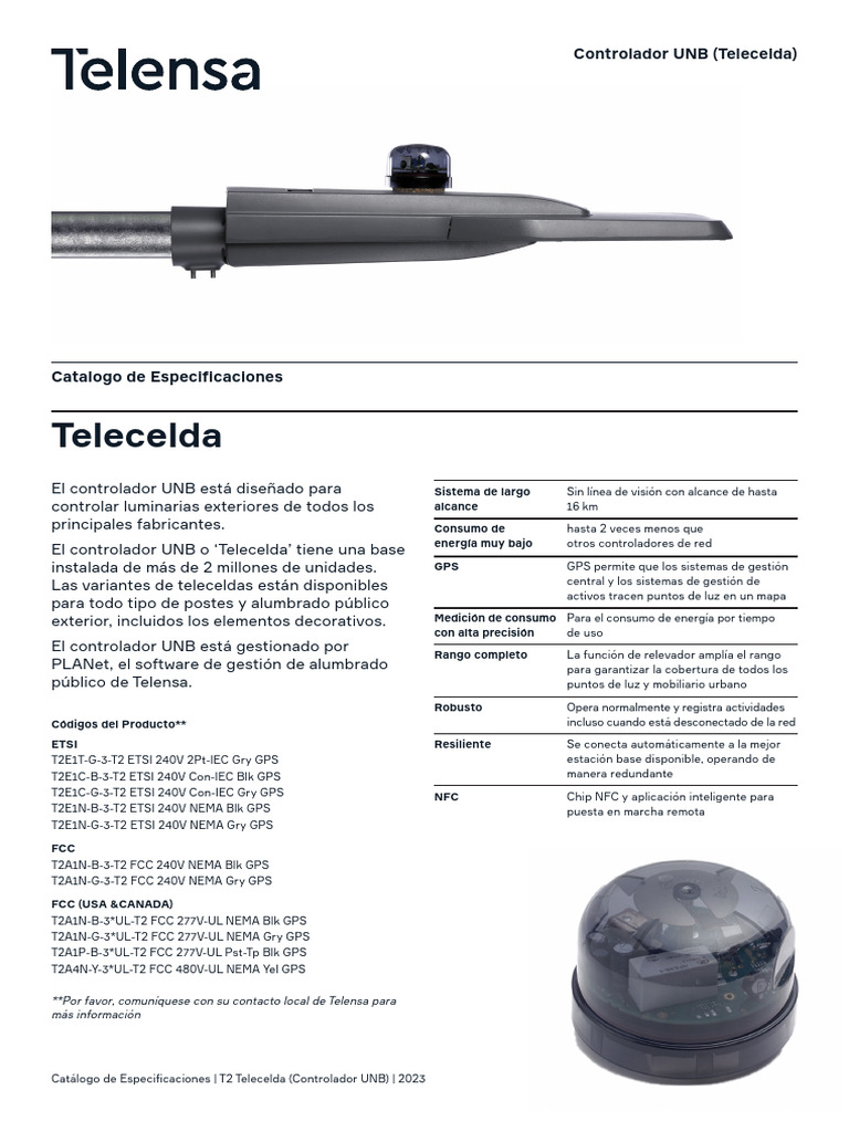Controlador UNB Telecelda: Especificaciones | PDF | Sistema de ...