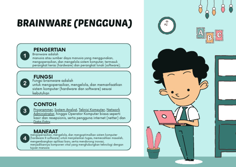 Fungsi dan Peran Brainware dalam TI | PDF