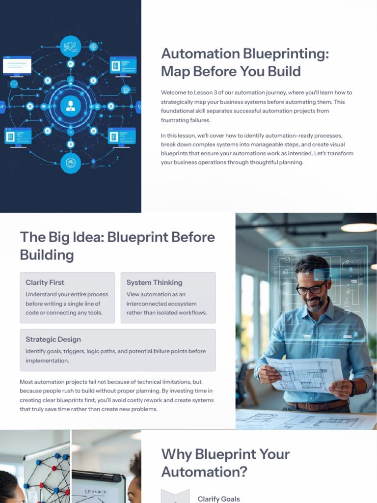 Automation Blueprinting for Success | PDF | Automation | Customer ...