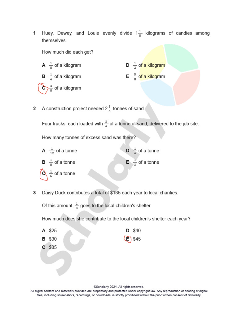 D1 - Y6 - MATH - HW - Fractions & Decimals - QN.docx | PDF