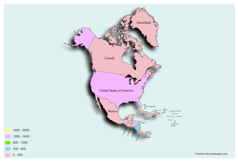 North America Map Chart | PDF