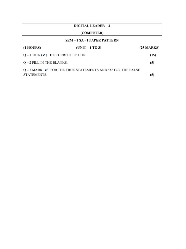 STD - 2 Assignment Computer | PDF