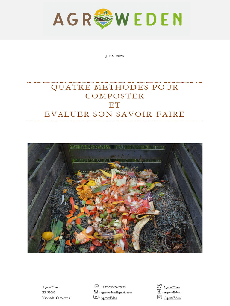 Méthodes de Compostage Efficaces | PDF | Compost | Sol (pédologie)