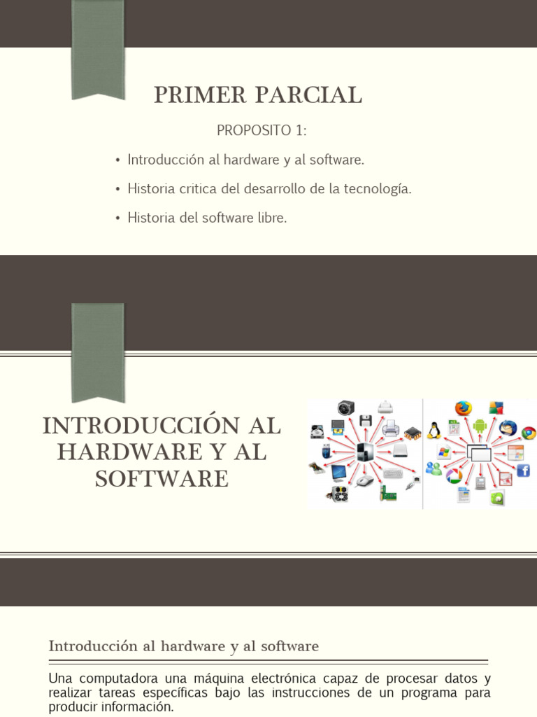 Introducción al Hardware y Software | PDF | Hardware de la computadora ...