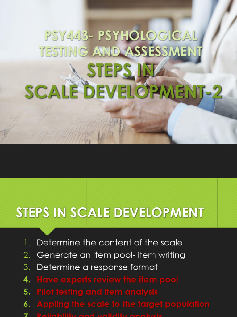 Steps for Expert Review in Scale Development | PDF | Validity ...