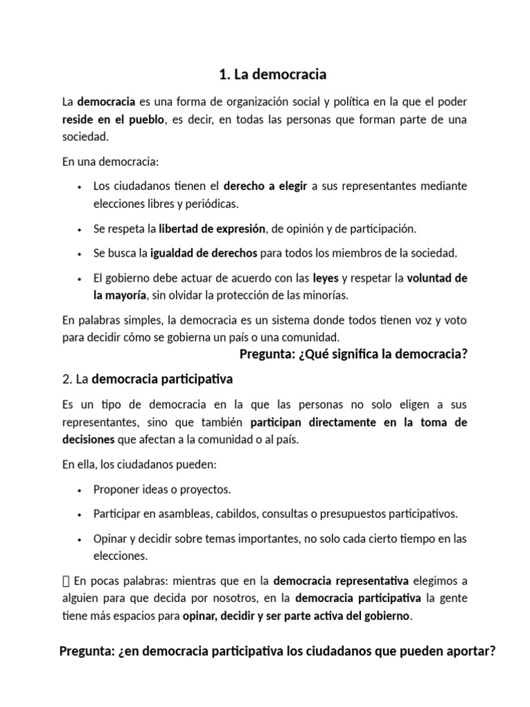 La Democracia | PDF | Democracia | Ideologías políticas