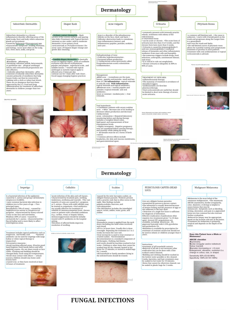 commom skin lesion in family medicine | PDF | Dermatitis | Diseases And ...