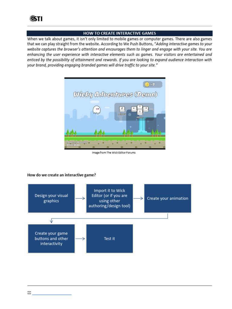 Create Interactive Website Games | PDF
