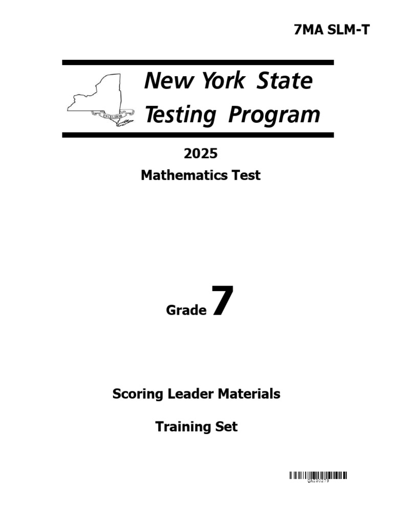 Grade 7 Math Test Scoring Guide 2025 | PDF | Area