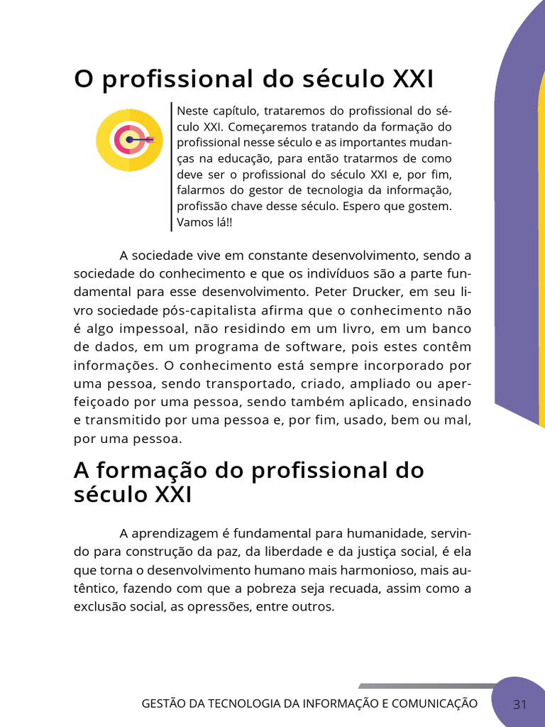 Profissional do Século XXI e TI | PDF | Cobit | Tecnologia da Informação