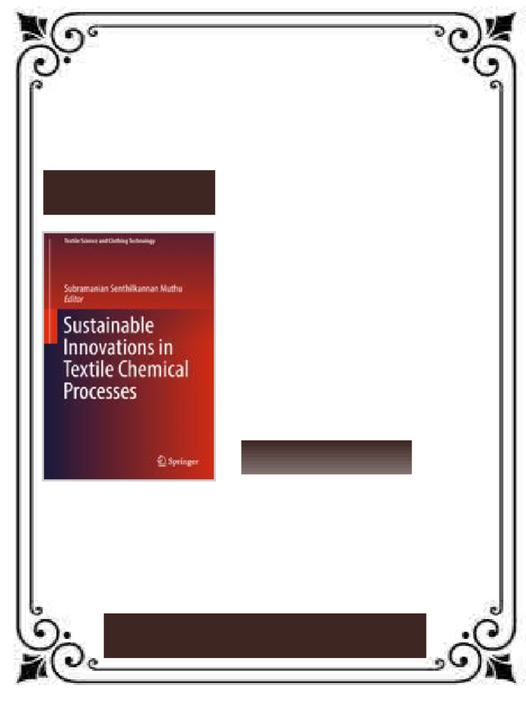 Sustainable Innovations in Textile Chemical Processes 1st Edition ...