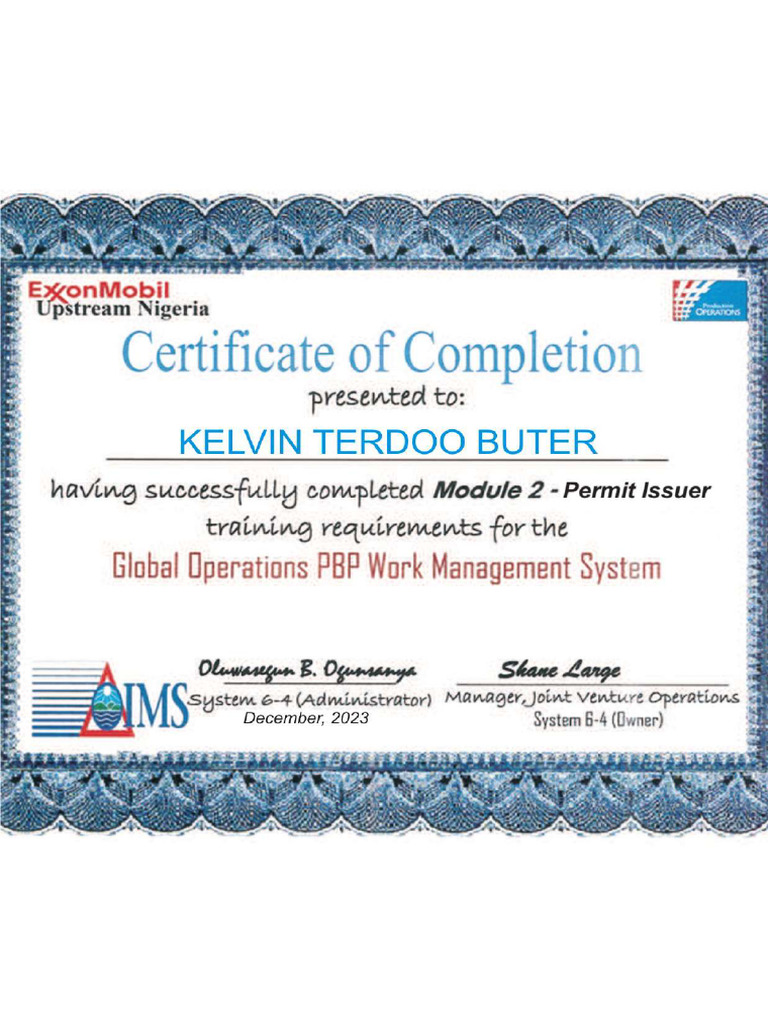 Permit Issuer Cert | PDF