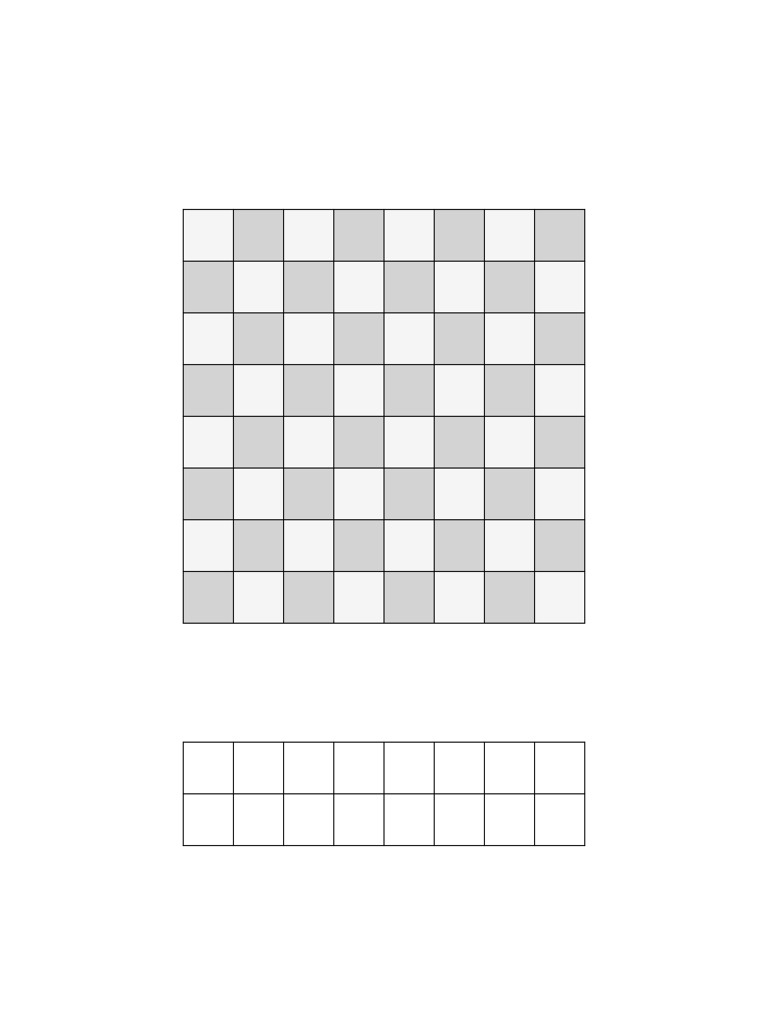 Printable Chess Set Template | PDF