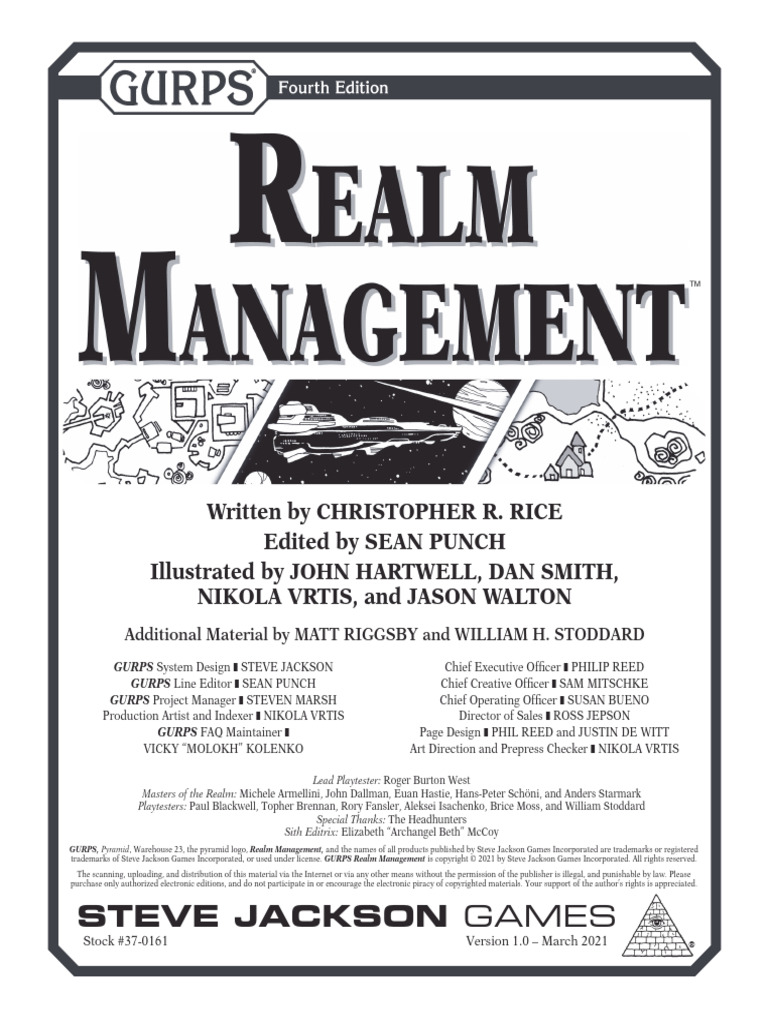 GURPS 4th Realm Management | PDF | Agriculture