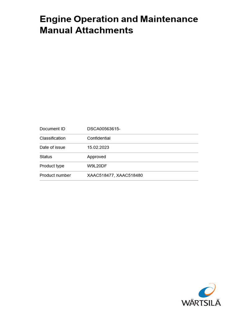 Engine Operation and Maintenance Manual Attachments | PDF