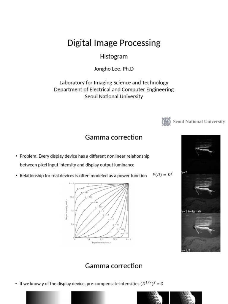 Digital Image Processing: Histogram Techniques | PDF