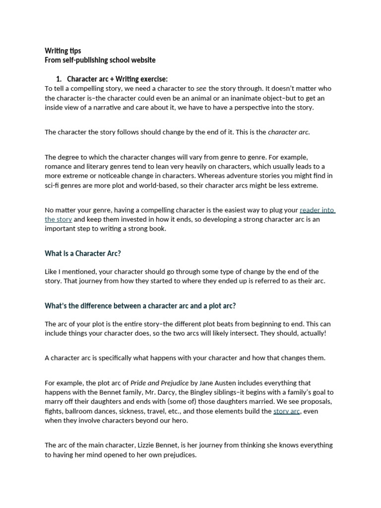 Essential Character Arc Writing Tips | PDF | Editing | Darth Vader