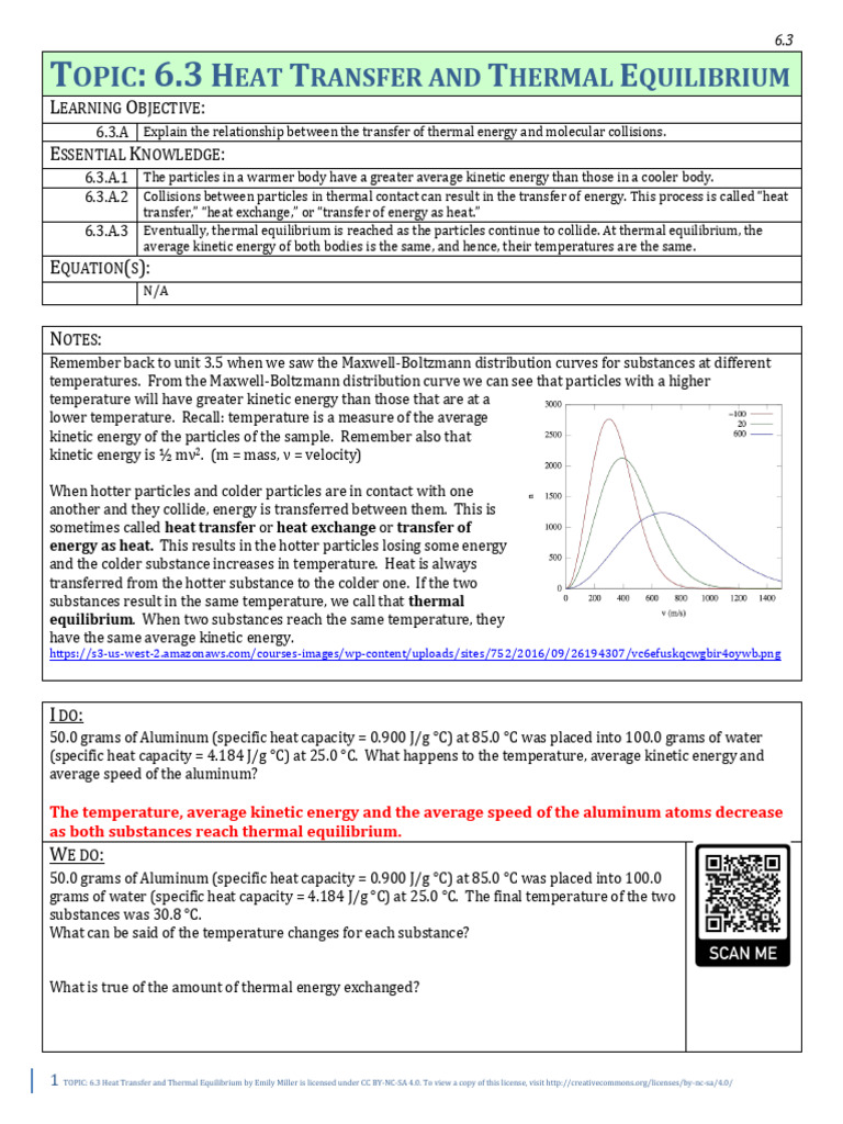 Heat Transfer and Thermal Equilibrium | PDF | Heat | Temperature