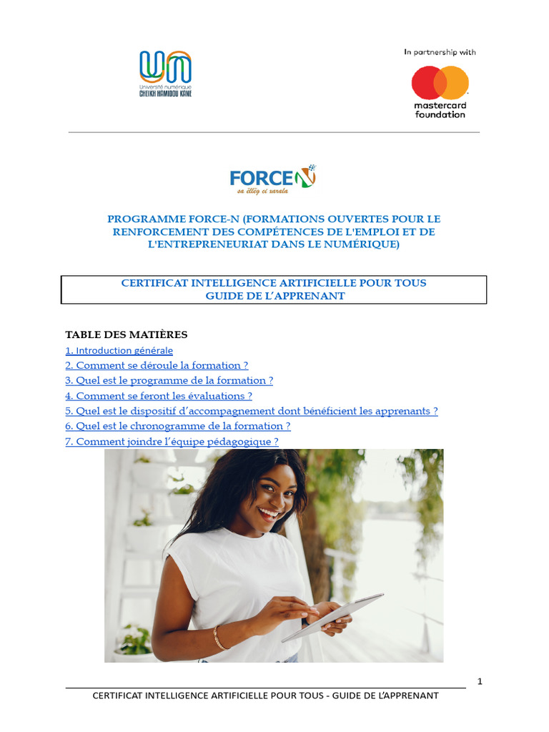 Guide du Certificat IA pour Tous | PDF | Intelligence artificielle ...
