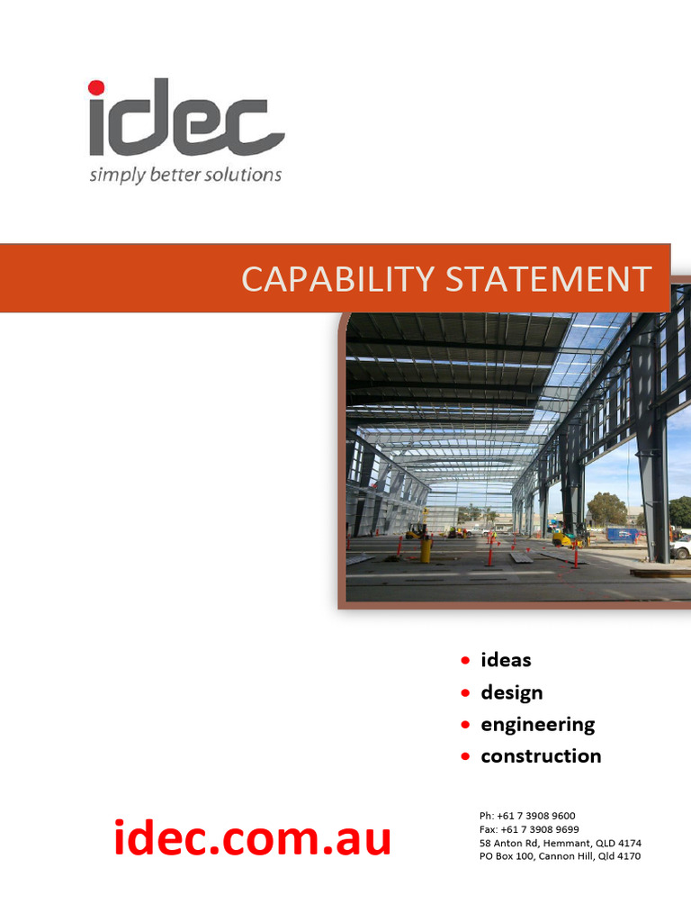 IDEC Solutions: Steel Design & Fabrication | PDF | Queensland | Crane ...