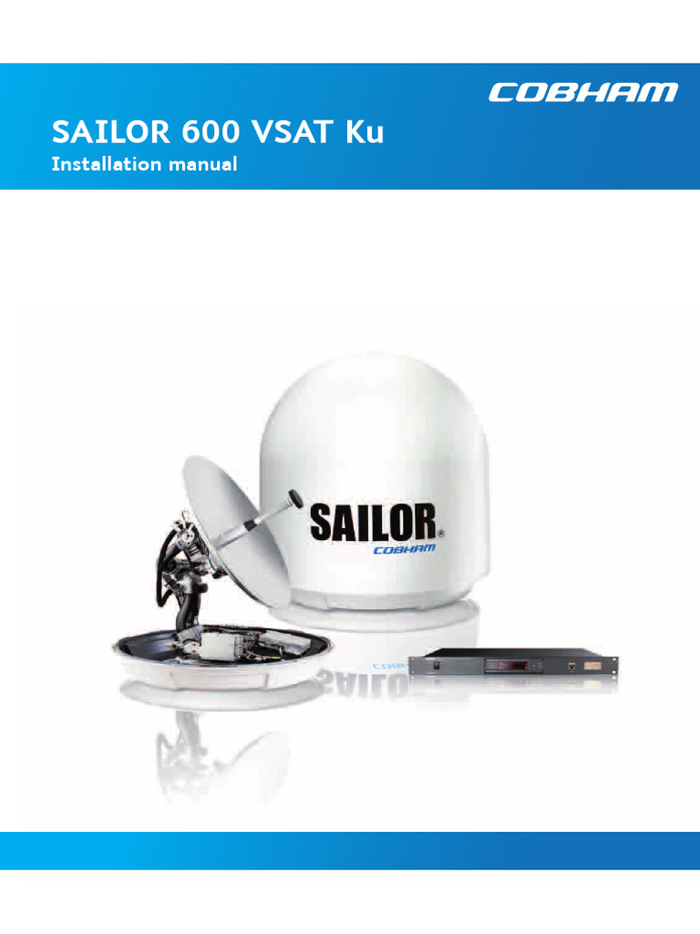 SAILOR 600 VSAT Ku Installation Guide | PDF | Very Small Aperture ...