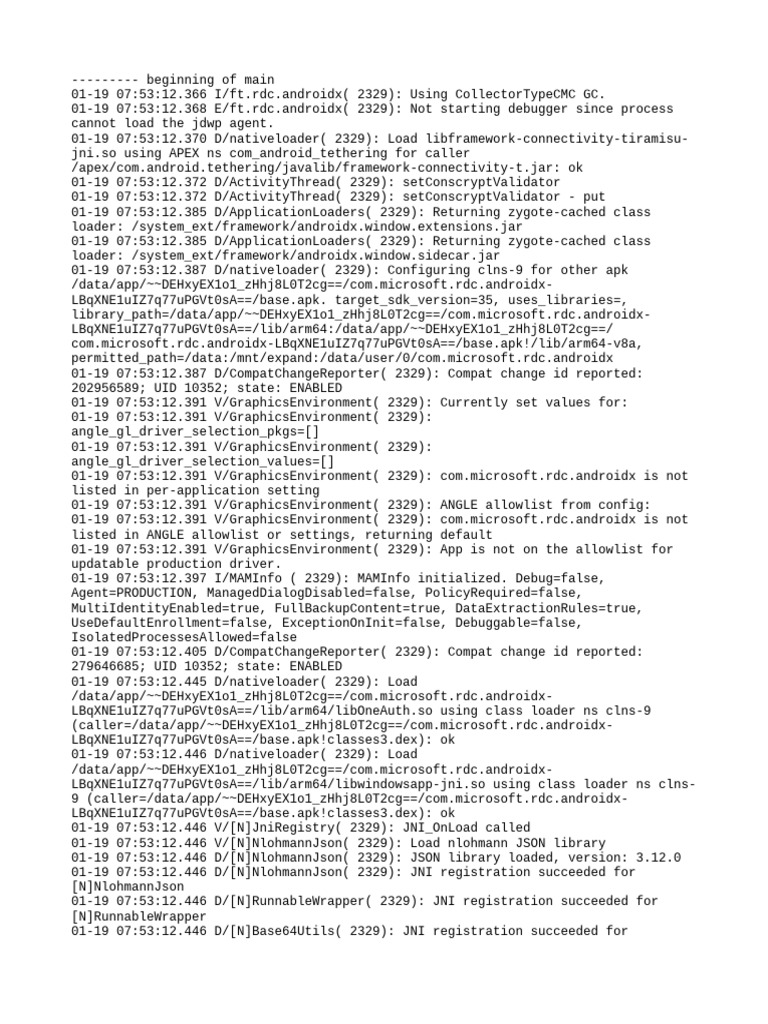 logcat | PDF | Android (Operating System) | Mobile Linux
