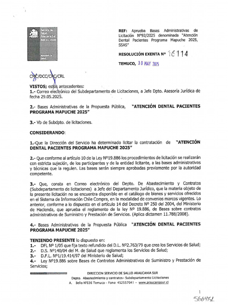 Bases Lic. 92-25 | PDF