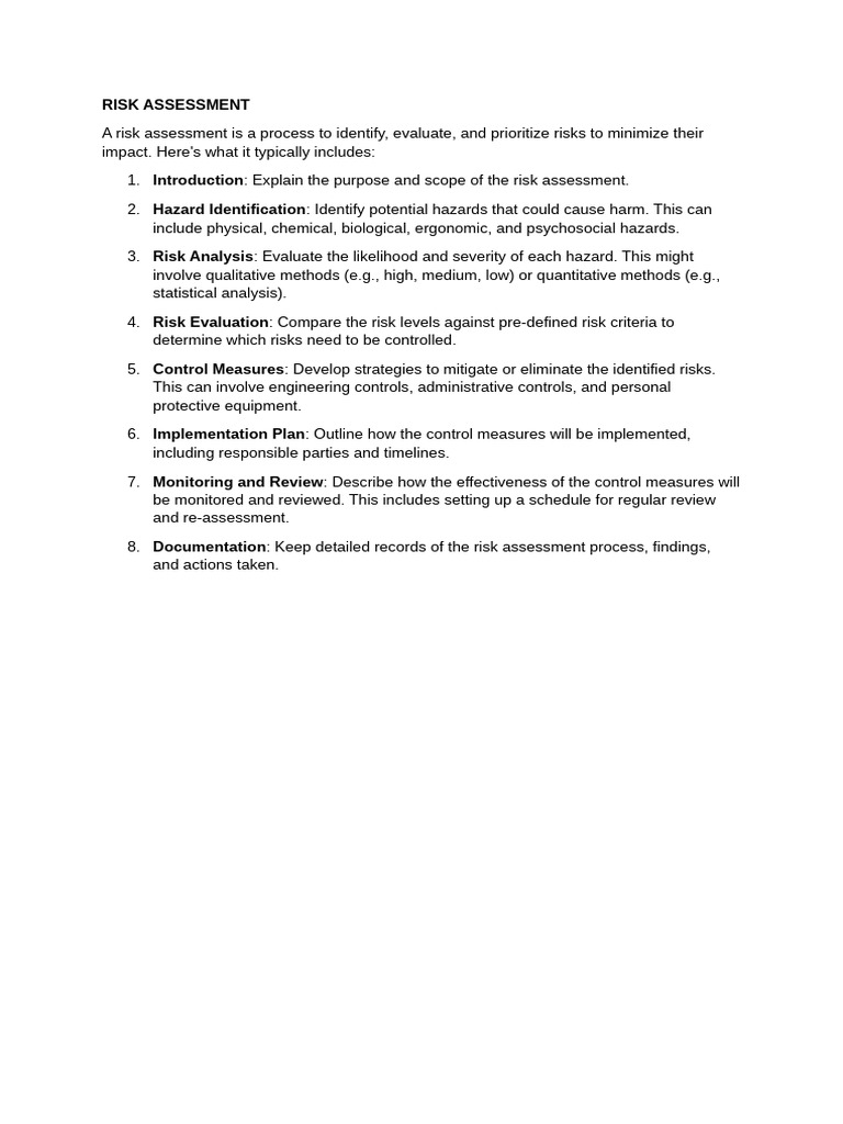 Comprehensive Risk Assessment Guide | PDF