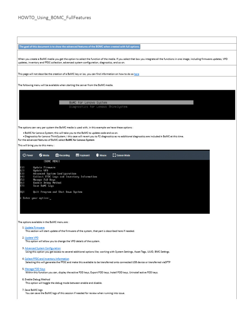 Advanced BOMC Features Guide | PDF | Command Line Interface | Computer ...