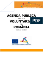 Agenda Publica Pt Voluntariat in Romania 2012 2020