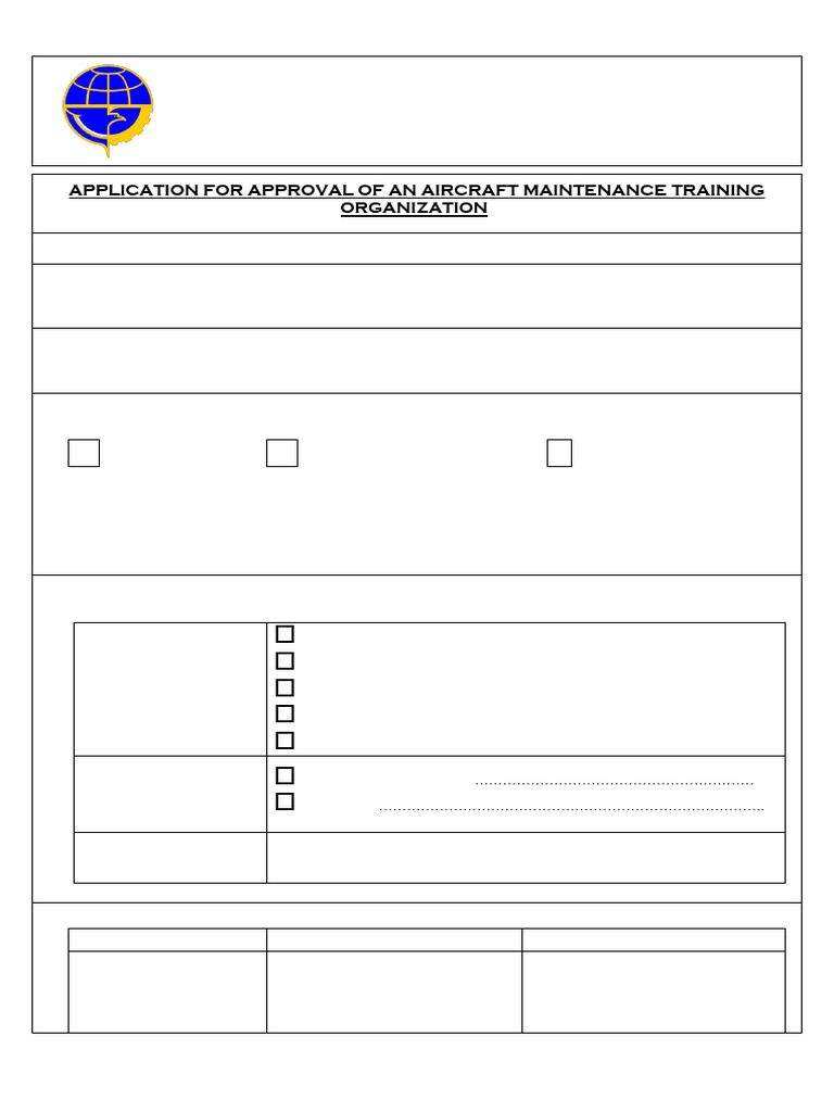 DGCA Form 147-01 Applicaton for AMTO - Oct 2017 | PDF | Aircraft | Aviation
