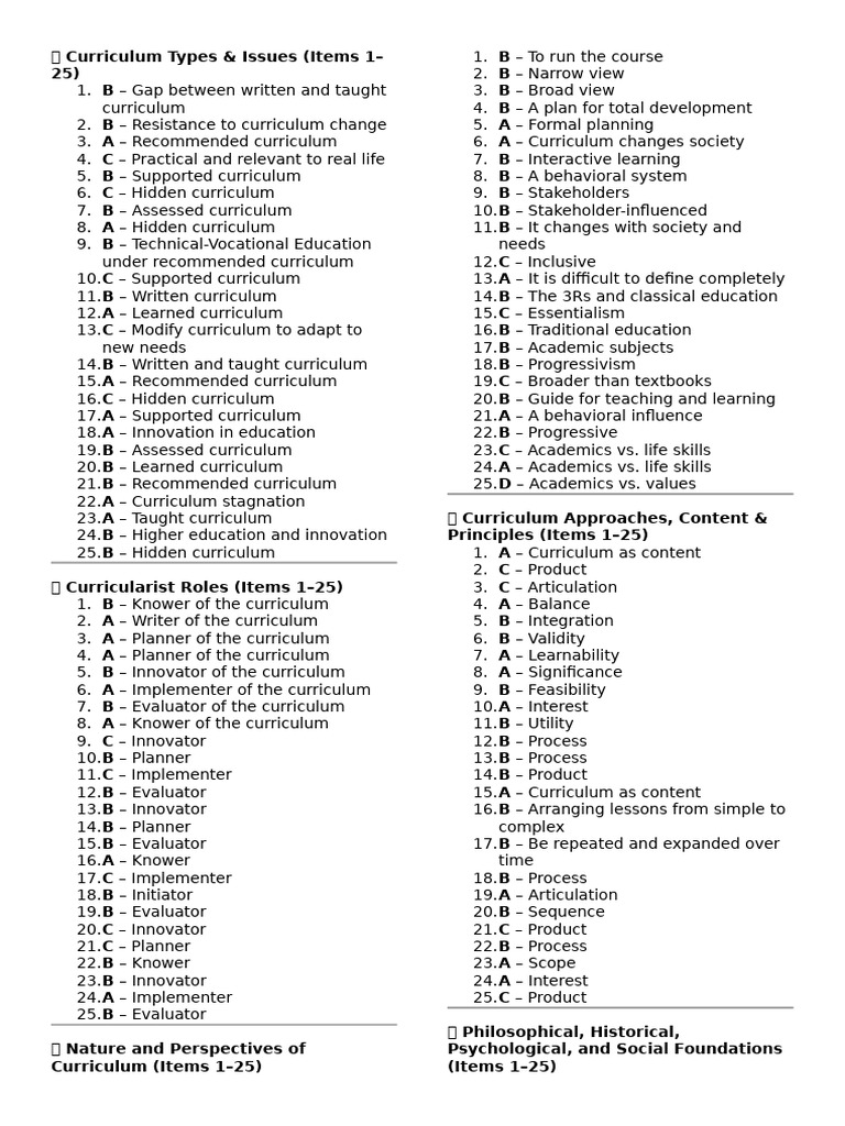 ? Curriculum Types | PDF | Curriculum | Learning